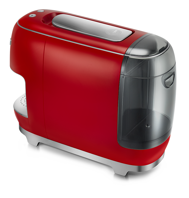 ING Deal Smeg Red + 72 cups & servies